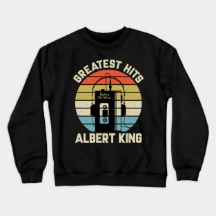 Greatest Hits Albert Retro Walkman King Vintage Art Crewneck Sweatshirt